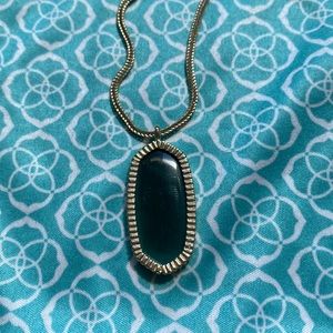 Kendra Scott Emerald Green Elle necklace